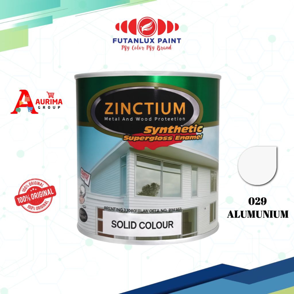 CAT ZINCTIUM ALUMUNIUM 029 1LITER REPACK FUTANLUX - CAT BESI CAT ANTI KARAT TAHAN PANAS ORIGINAL