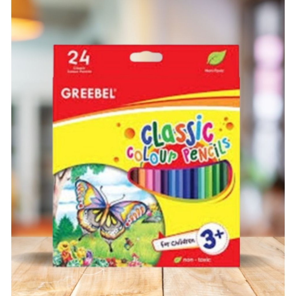 PENSIL WARNA, PENSIL WARNA GREEBEL, PENSIL WARNA TERBAGUS, PENSIL WARNA ISI 24, PENSIL WARNA TERANG,