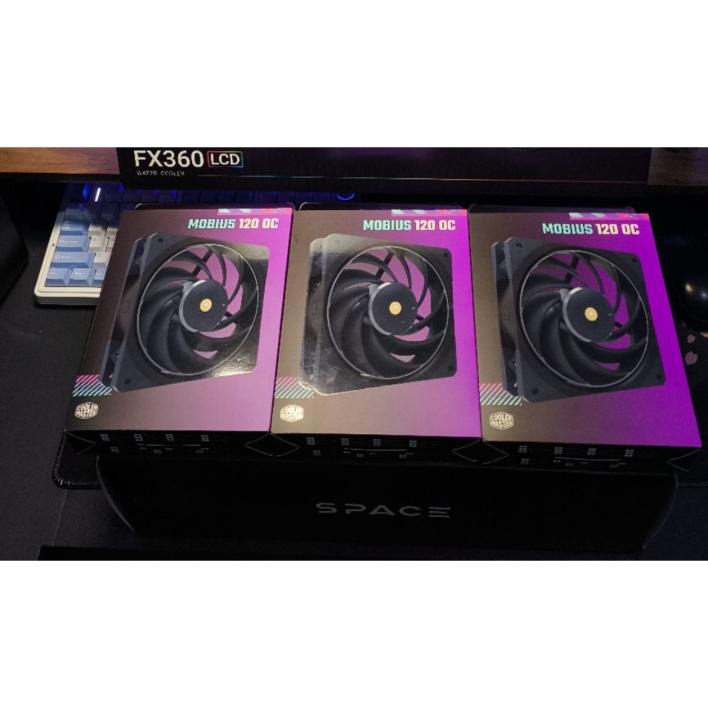 FAN CASE 3PCS COOLER MASTER MOBIUS 120 OC