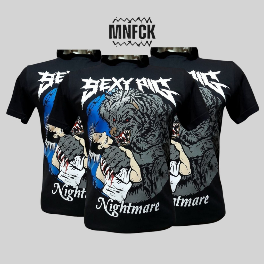 ORIGINAL T-shirt Kaos Band SEXY PIG Punk Nightmare Official Merchandise