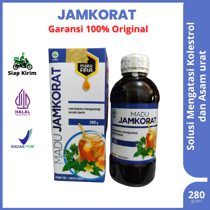 Madu Jamkorat Asli Original Obat Jamu Madu Penurun Kolesterol dan Asam Urat