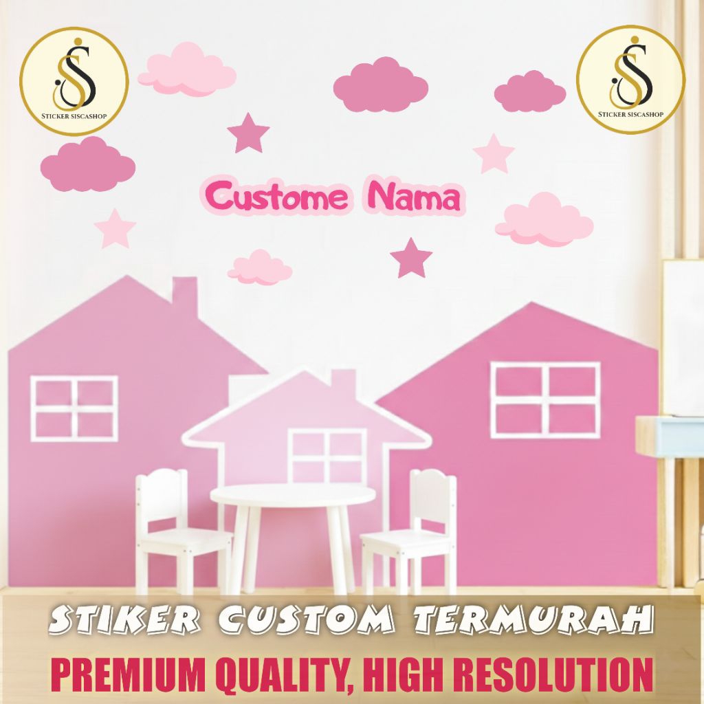 WALLPAPER STIKER RUMAH-STICKER RUMAH-WALLPAPER CUSTOME-WALLPAPER STIKER KAMAR ANAK - STIKER DINDING 