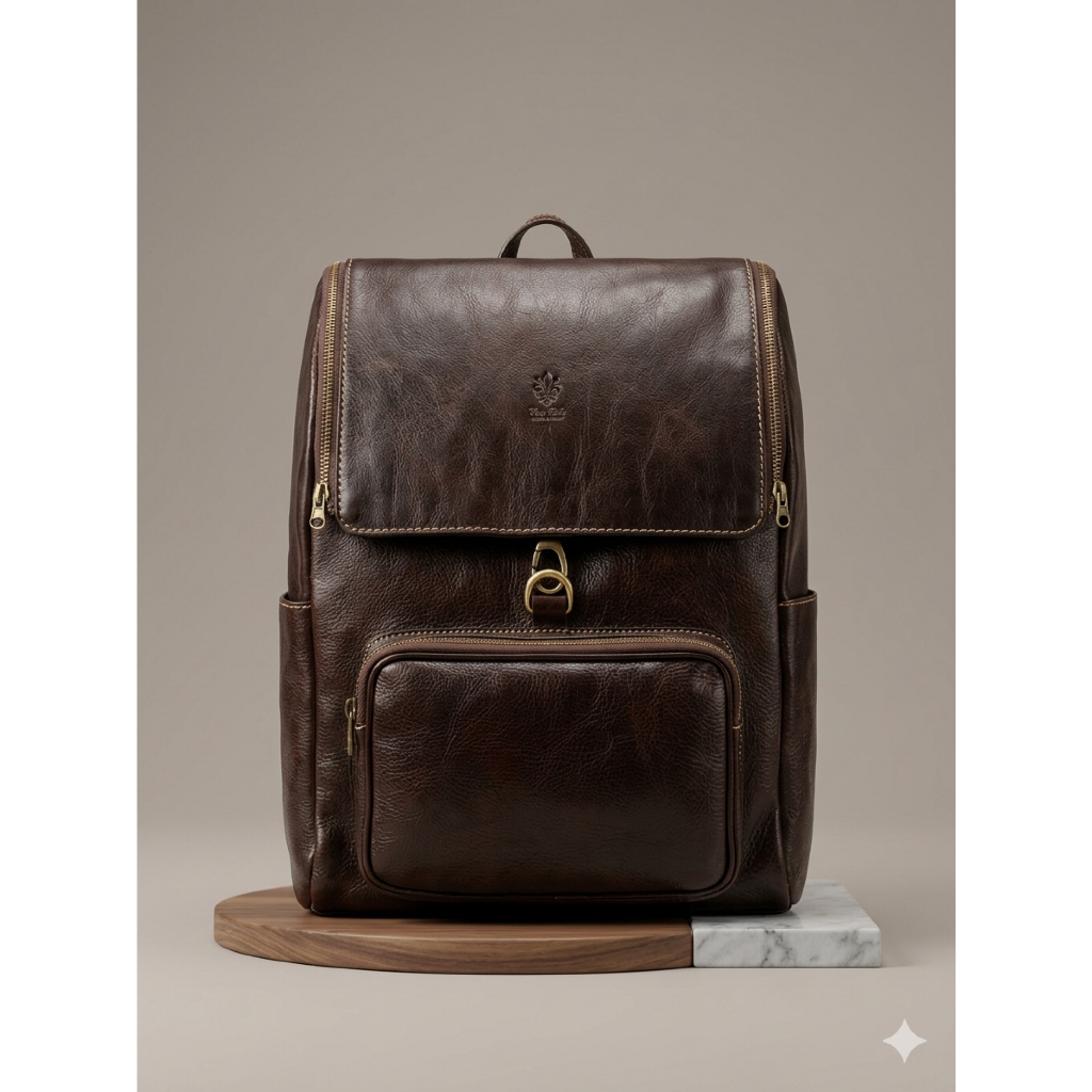 Tas backpack vera pelle