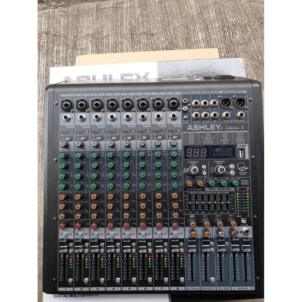 Mixer Ashley Selection 8 / Selection8 Original 8 Channel Bluetooth - USB
