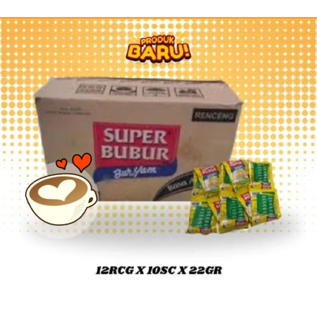 KARTON/DUS MURAH SUPER BUBUR AYAM NEW 22g