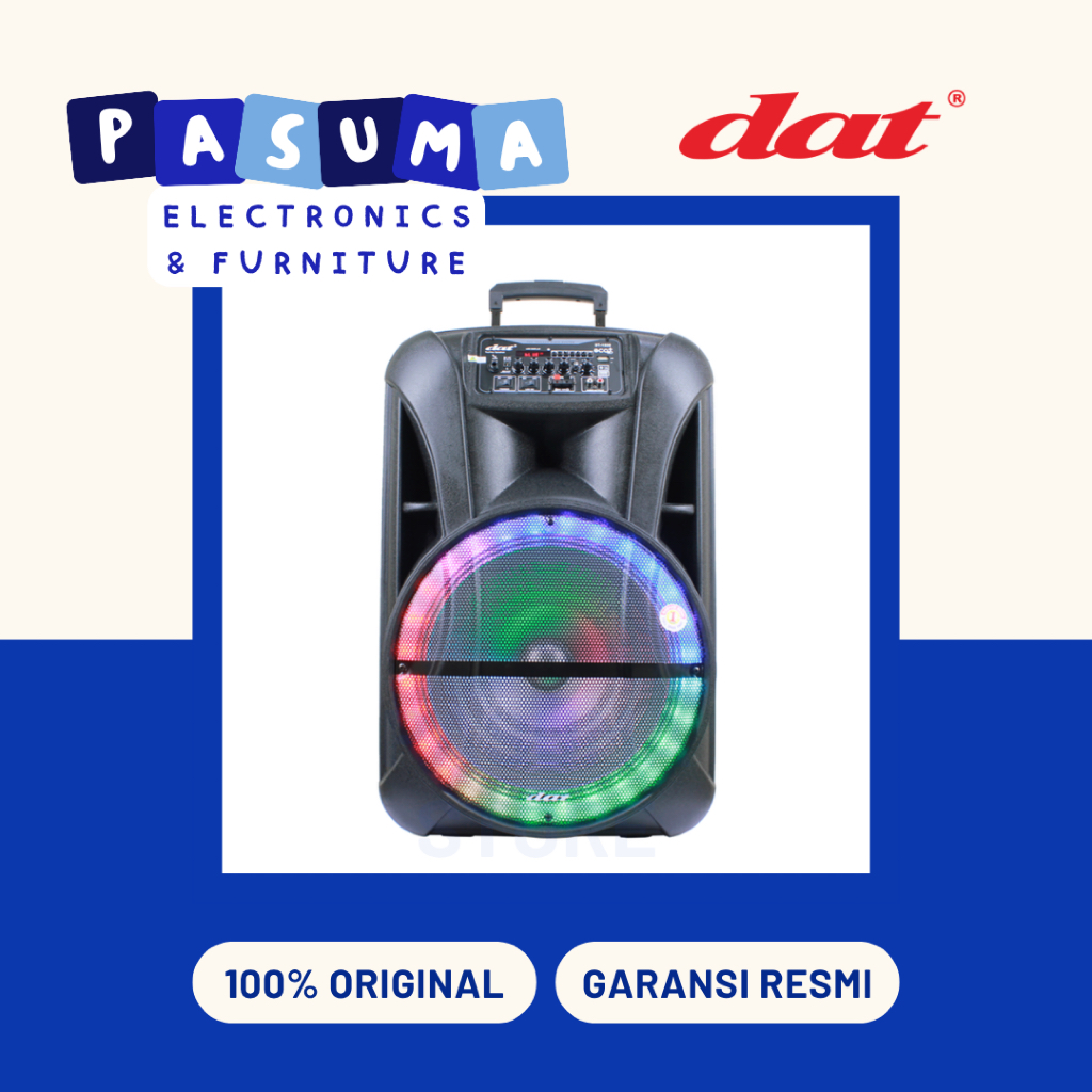 SPEAKER DAT DT-1535 ECO+ SPEAKER TROLI DAT DT1535 ECO+ SPEAKER 12 INCH SPEAKER PORTABLE DAT SPEAKER 