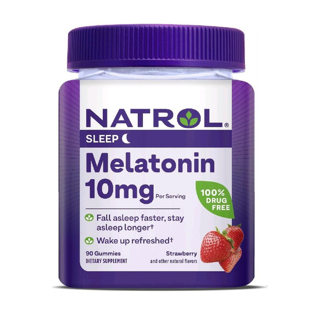 Natrol Melatonin 10mg Sleep Gummies 10 mg Permen Insomnia Tidur Nyenyak 10 kapsul
