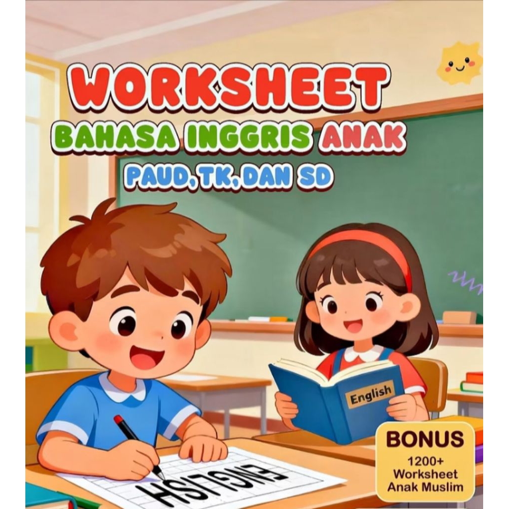 [20.000+ PRODUK DIGITAL] Worksheet Bahasa Inggris All Level/Lembar Kerja Anak bahasa Inggris