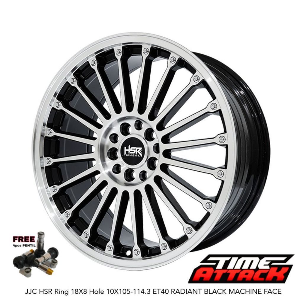 Velg Mobil Chevrolet Trax R18 HSR Wheel JJC Velg HSR Ring 18 Pcd 5X105 / 5X114.3