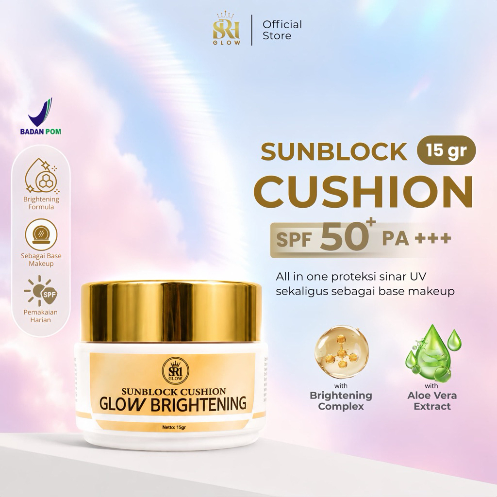 SUNBLOK CUSHION SPF 50 / CREAM VIRAL DAY EXTA GLOW/BPOM