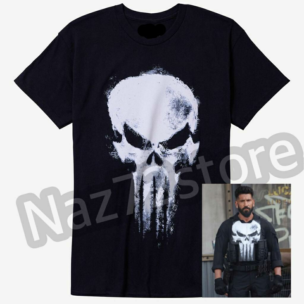 Kaos Punisher The Punisher Logo Frank Castle Jon Bernthal Marvel The Punisher One Last Kill Movie Ts