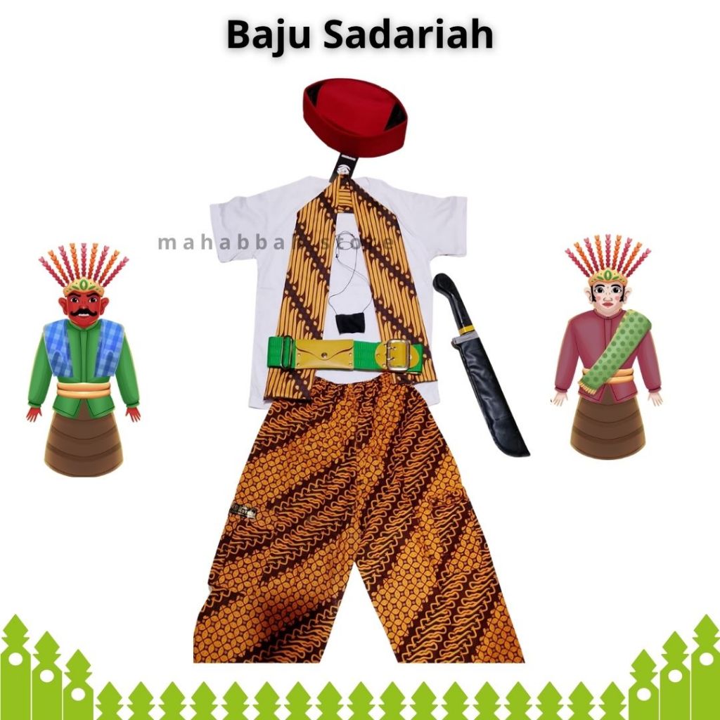 Baju Sadariah Betawi Anak Laki Laki Kostum Adat Betawi