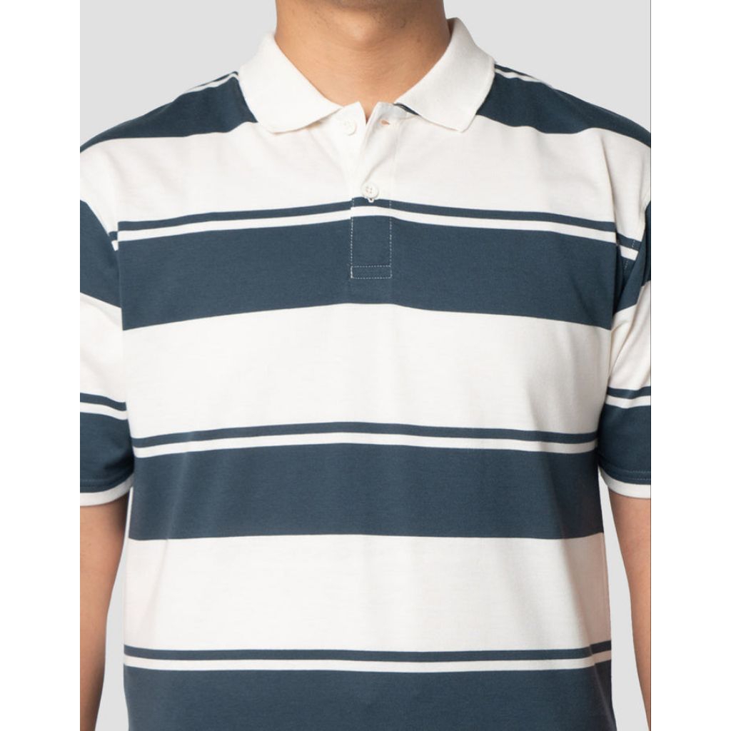 NEVADA STRIPE COLLAR KAOS POLO PRIA