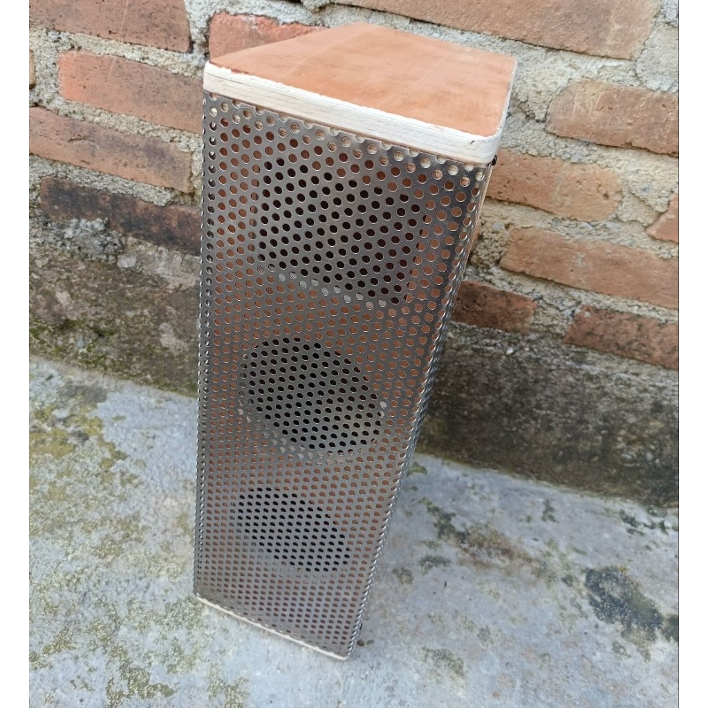Box Speaker Column 4 Inch Dobel Speaker plus Ram Grill Bahan 12mm