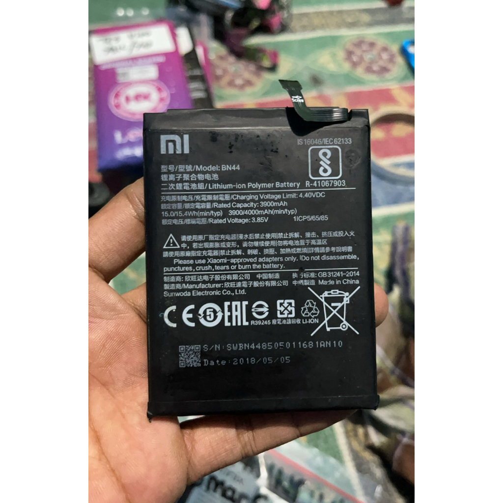 BATERAI BATRE XIAOMI REDMI 5 PLUS BN44 NORMAL COPOTAN