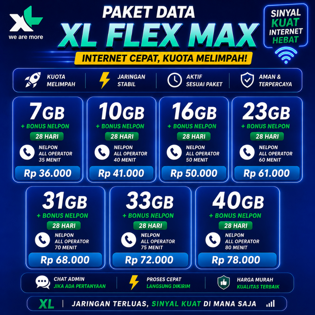 Paket Data (XL Flex max)