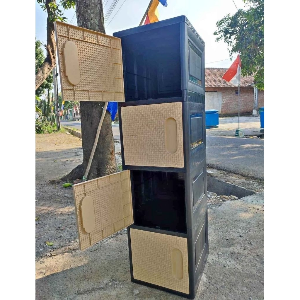 Promo murah lemari locker box cabinet mini single 4 susun