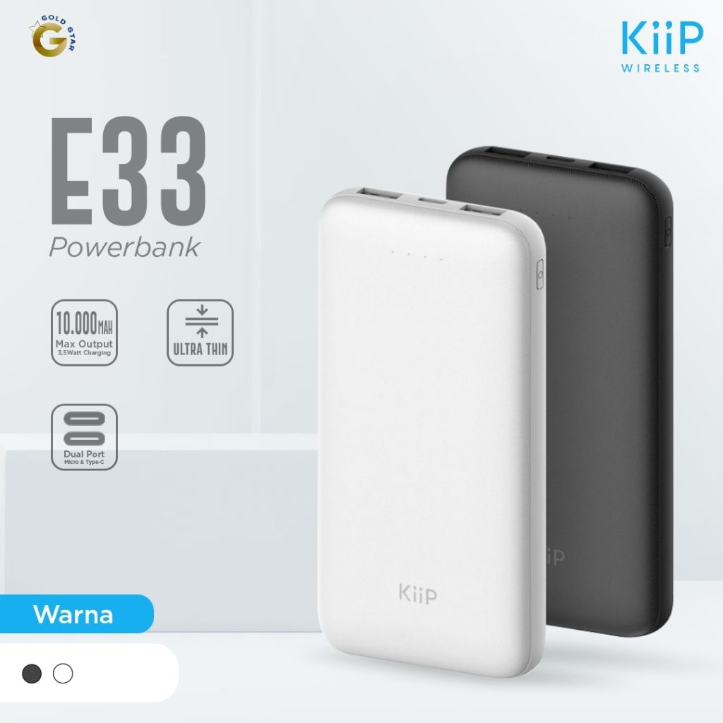 POWERBANK KIIP E33 10000mAh