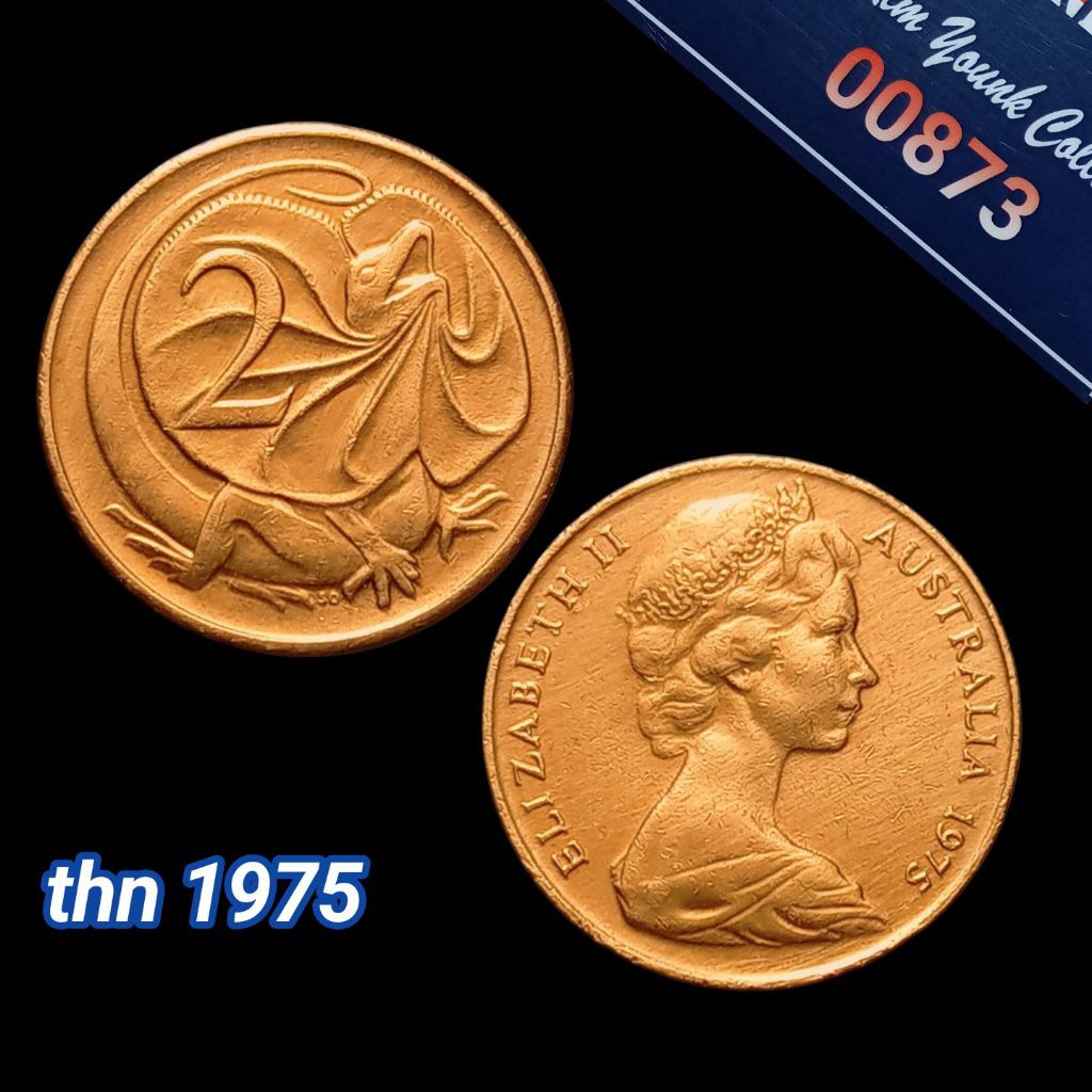 UKA075Coin 2 Cent (Australia) Elizabeth II Thn 1975 Detail Bagus Sesuai Difoto