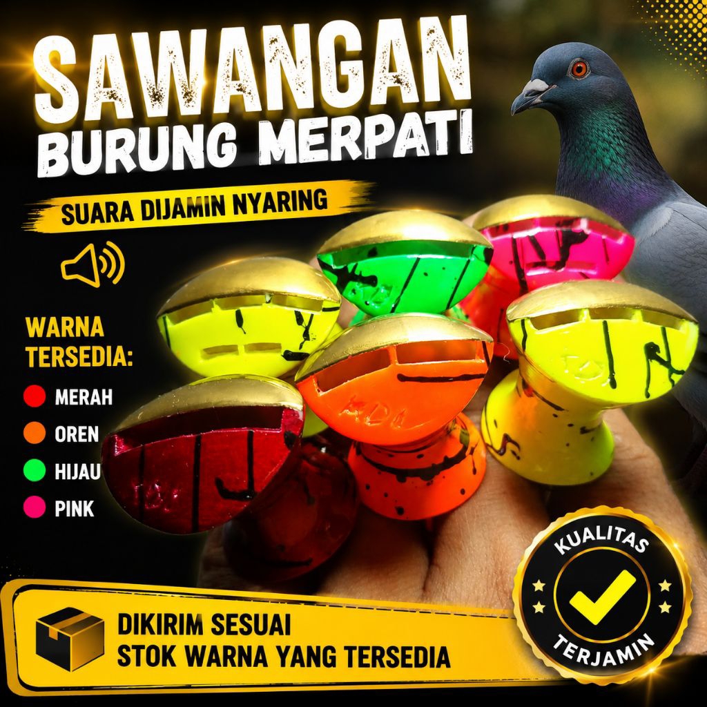 Sawangan burung merpati lubang 1  2 3 5 bahan fiber  tutup atas ½ Kuningan