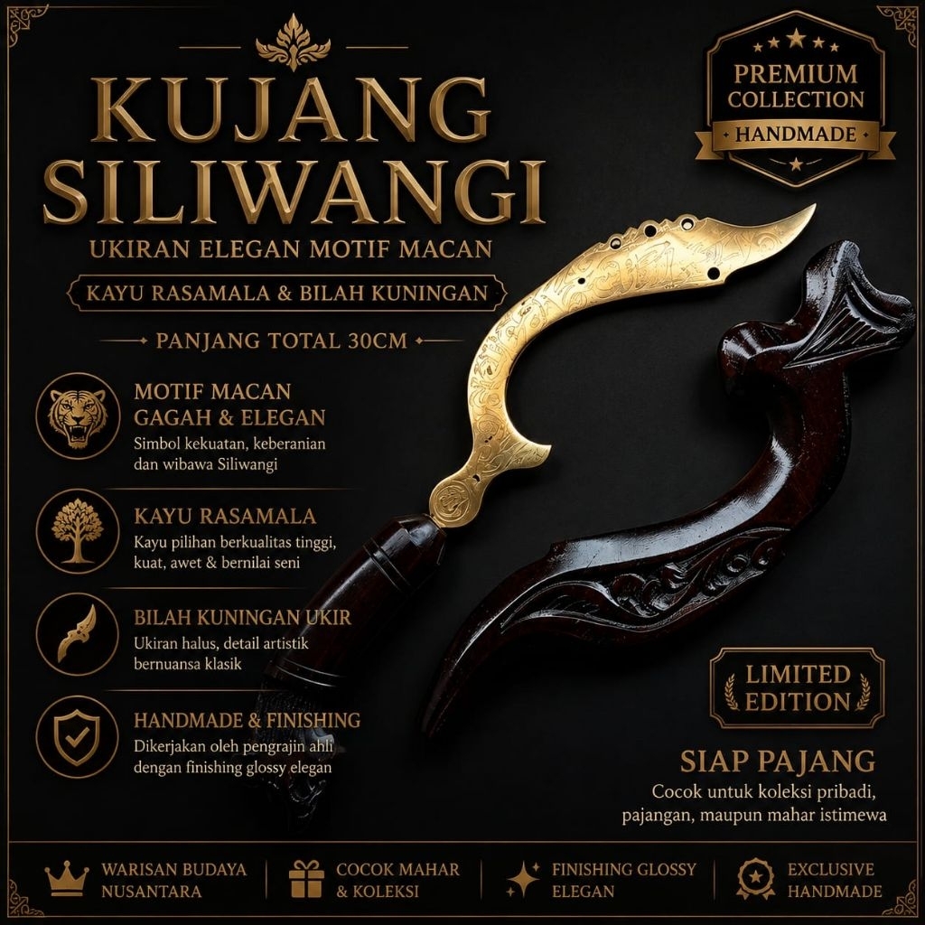 kujang Siliwangi bahan Kuningan