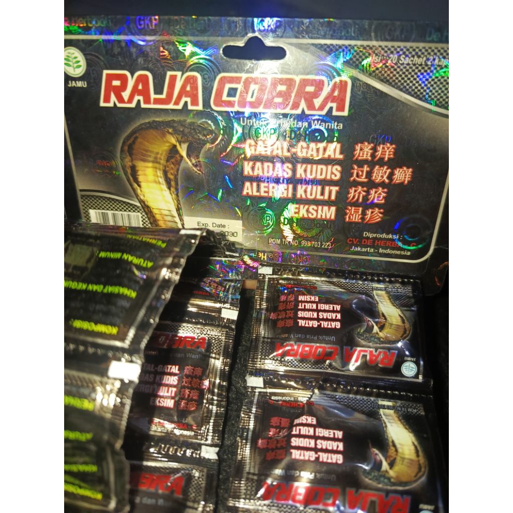 raja cobra mengobati gatal gatal
