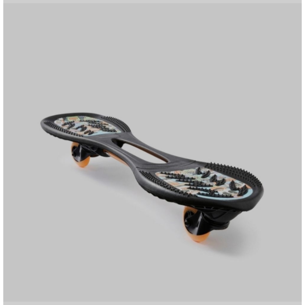 Waveboard Anak Dewasa Skateboard Papan Ombak Oxelo Original Hitam Putih Boardsport Mudah Dikontrol M