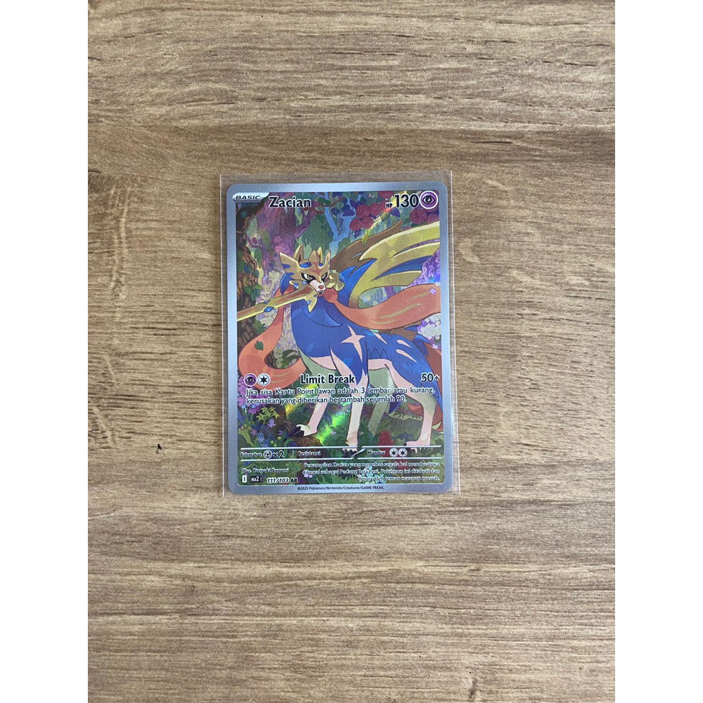 Zacian AR Kartu Pokemon TCG Indonesia
