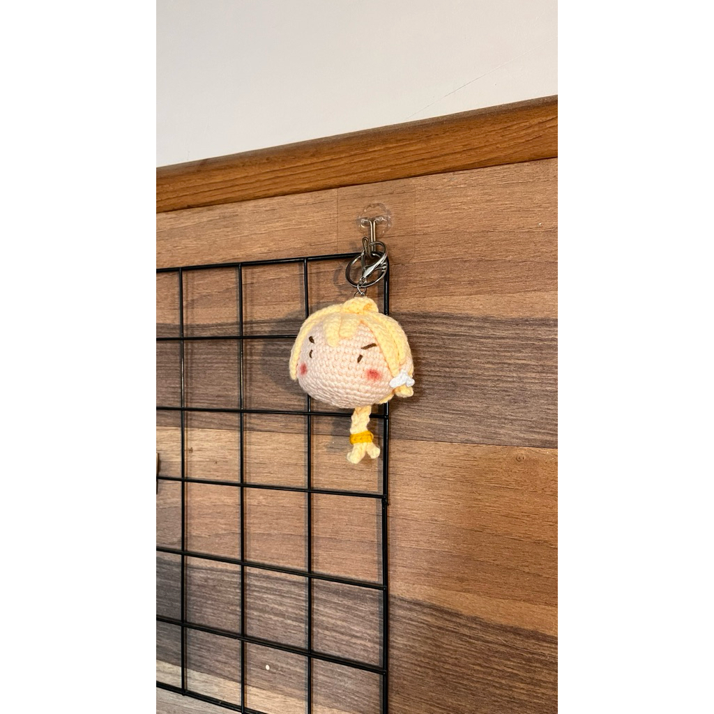 Genshin Impact Aether Crochet Keychain