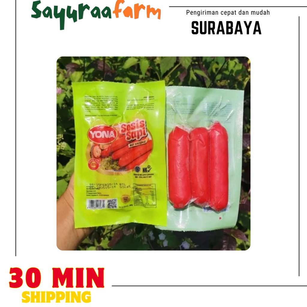 Sosis Yona isi 3 - Sosis merah yona