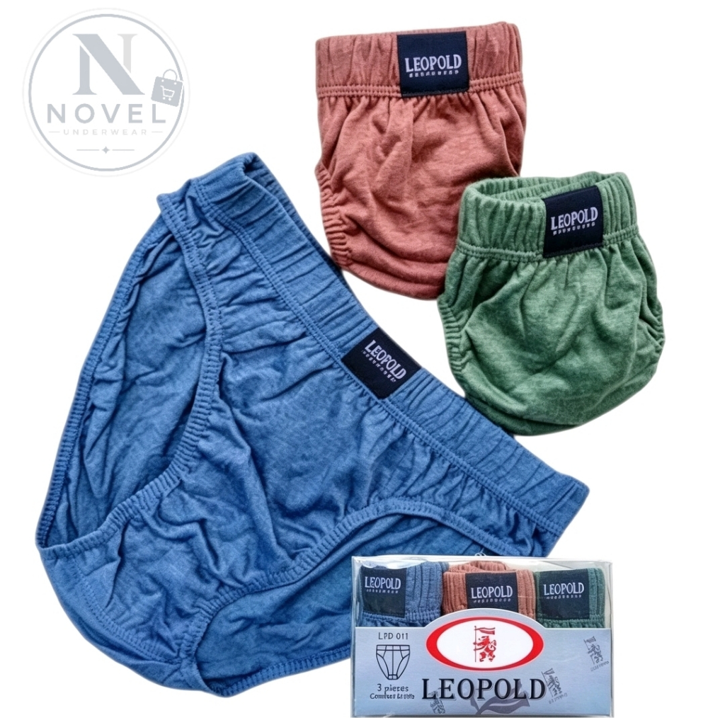 ( 3pc ) CD Leopold Mika | Celana Dalam Pria Dewasa Karet Kerut | CD Pria Leopold Celana Dalam Leopol