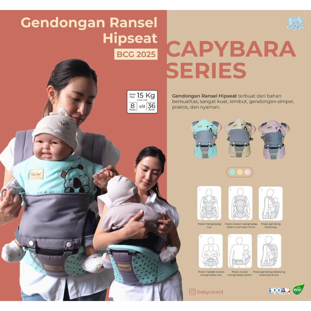Baby Care - Gendongan Ransel Hipseat Capybara Series