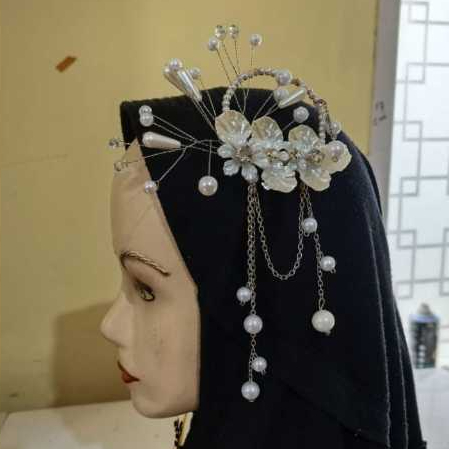 [B.J.H] mk HEADPIECE CANTIK UNTUK HIJAB COCOK UNTUK WISUDA DAN IDUL FITRI | BROS JUNTAI CANTIK UNTUK
