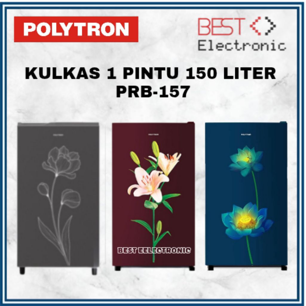KULKAS POLYTRON PRB 157 LEMARI ES 1 PINTU PRB157