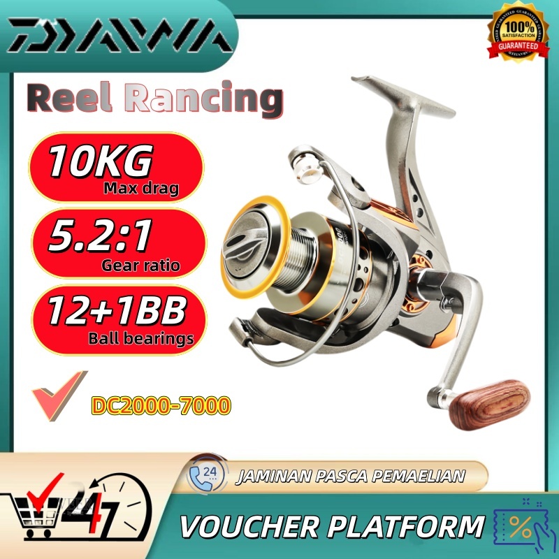 Reel Pancing DC Series DC2000 DC3000 DC4000 DC5000 DC6000 DC7000 Rel Ril Rill Real Gulungan Pancing 