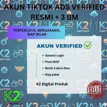 DIJUAL AKUN TIKTOK VERIFIED RESMI + 3 BC SIAP IKLAN + TIKTOK PERSONAL
