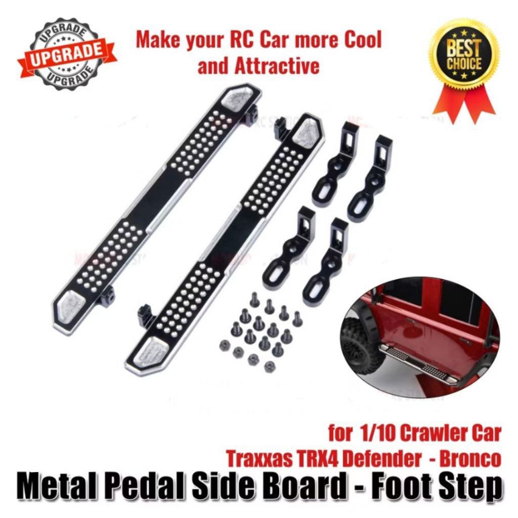 Side Step Metal CNC TRX4 for Defender & Bronco