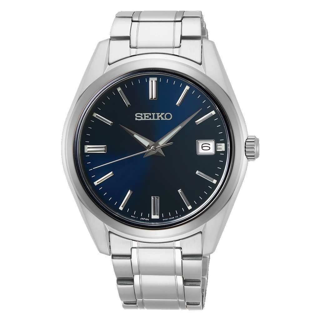 Seiko SUR309P1 Jam Tangan Pria Original Quartz Sapphire Blue Dial Stainless Steel 100M