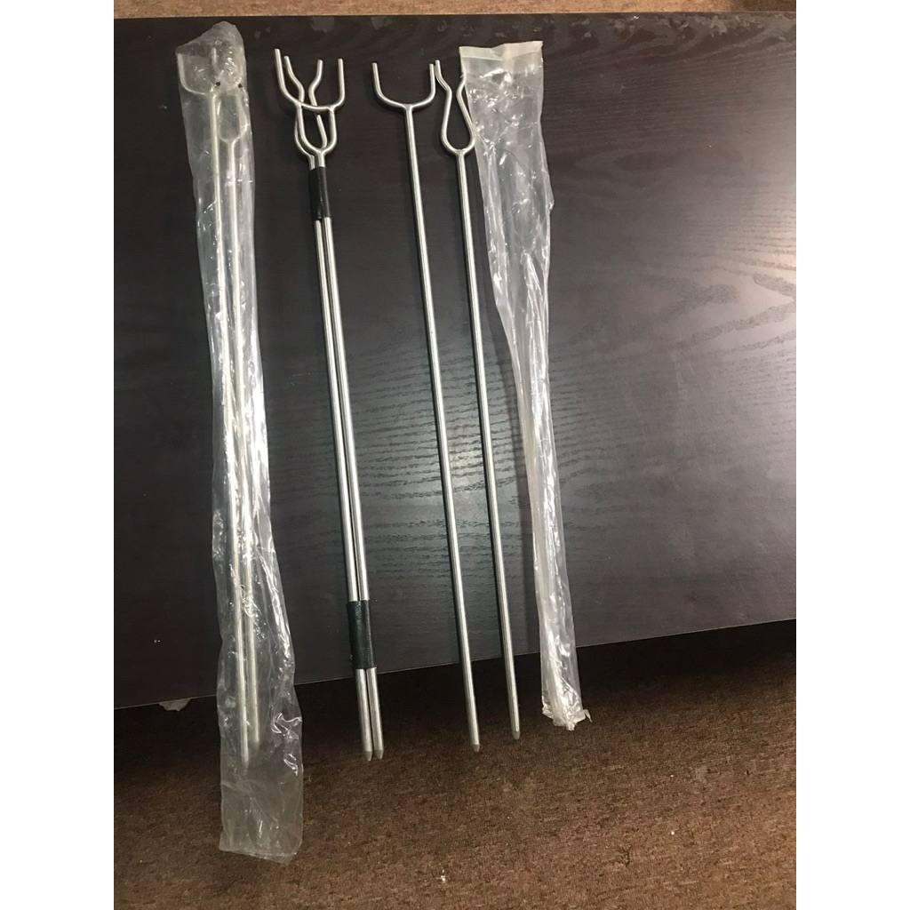 Dudukan joran galatama Stainless steel panjang 63 Cm (3 pasang)