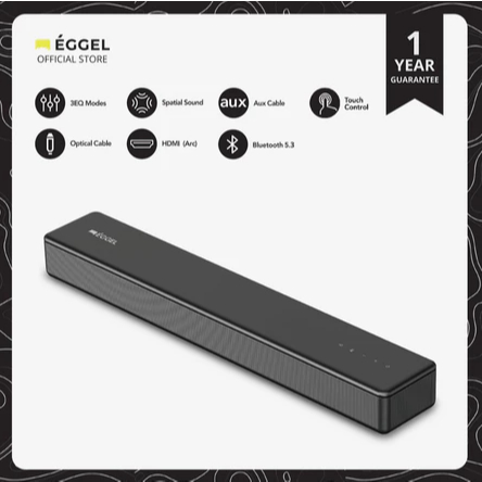 Eggel Stage SoundBar / Sound Bar with Built-In Woofer