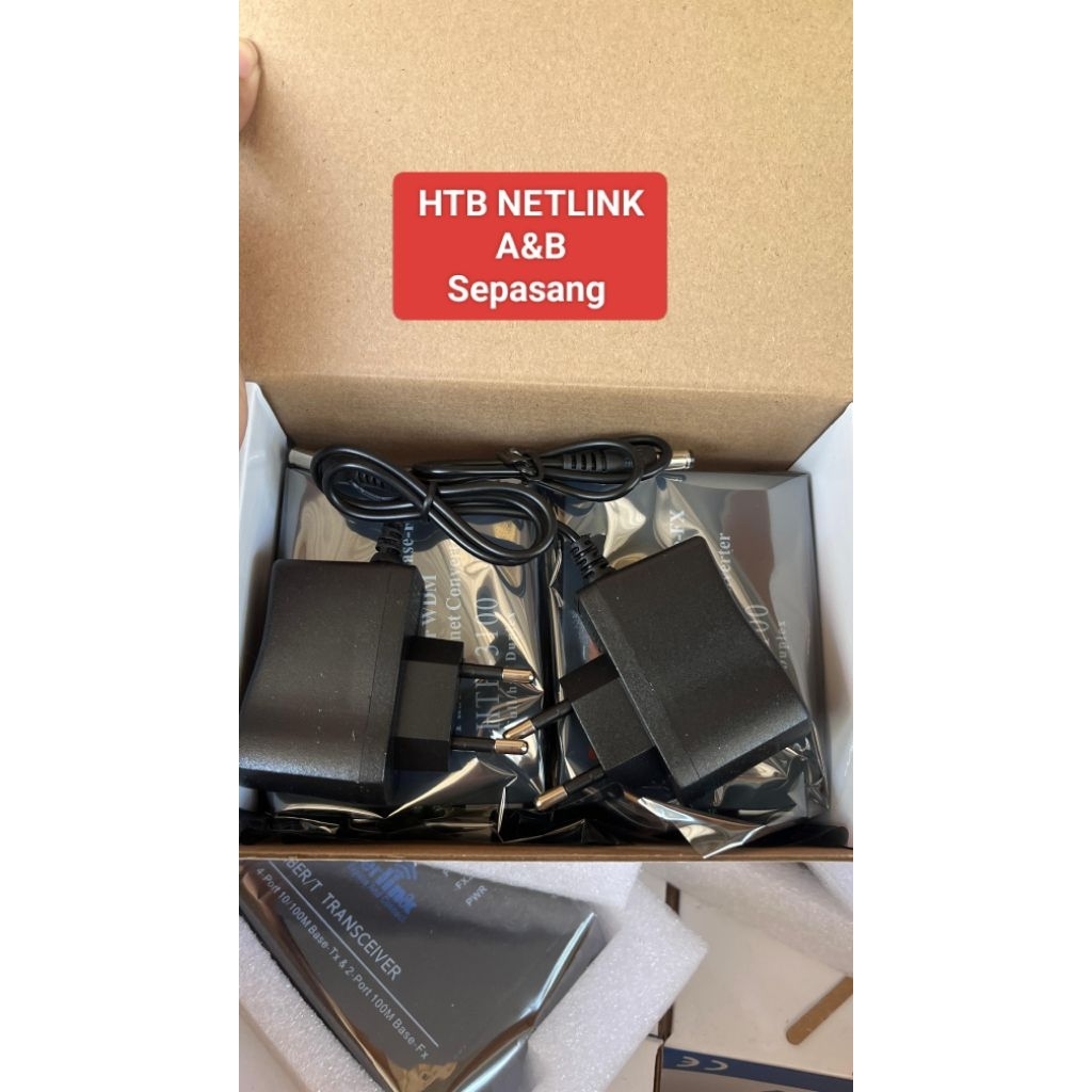 NET-LINK HTB-300A/B & ETERLINK Media Converter Fiber Optic