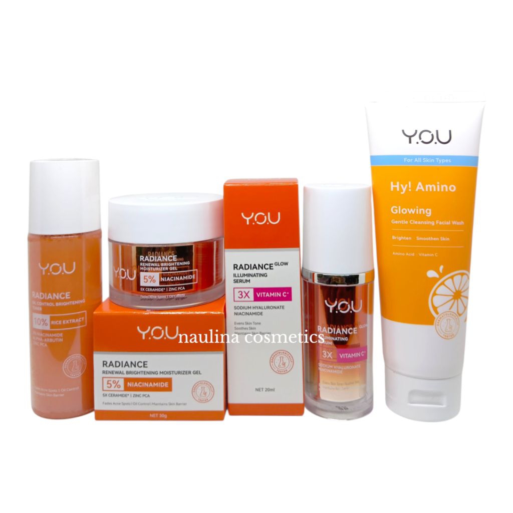 Paket Y.O.U BASIC SKINCARE KOMPLIT MENCERAHKAN Vitamin C/ YOu PAKET golden Age