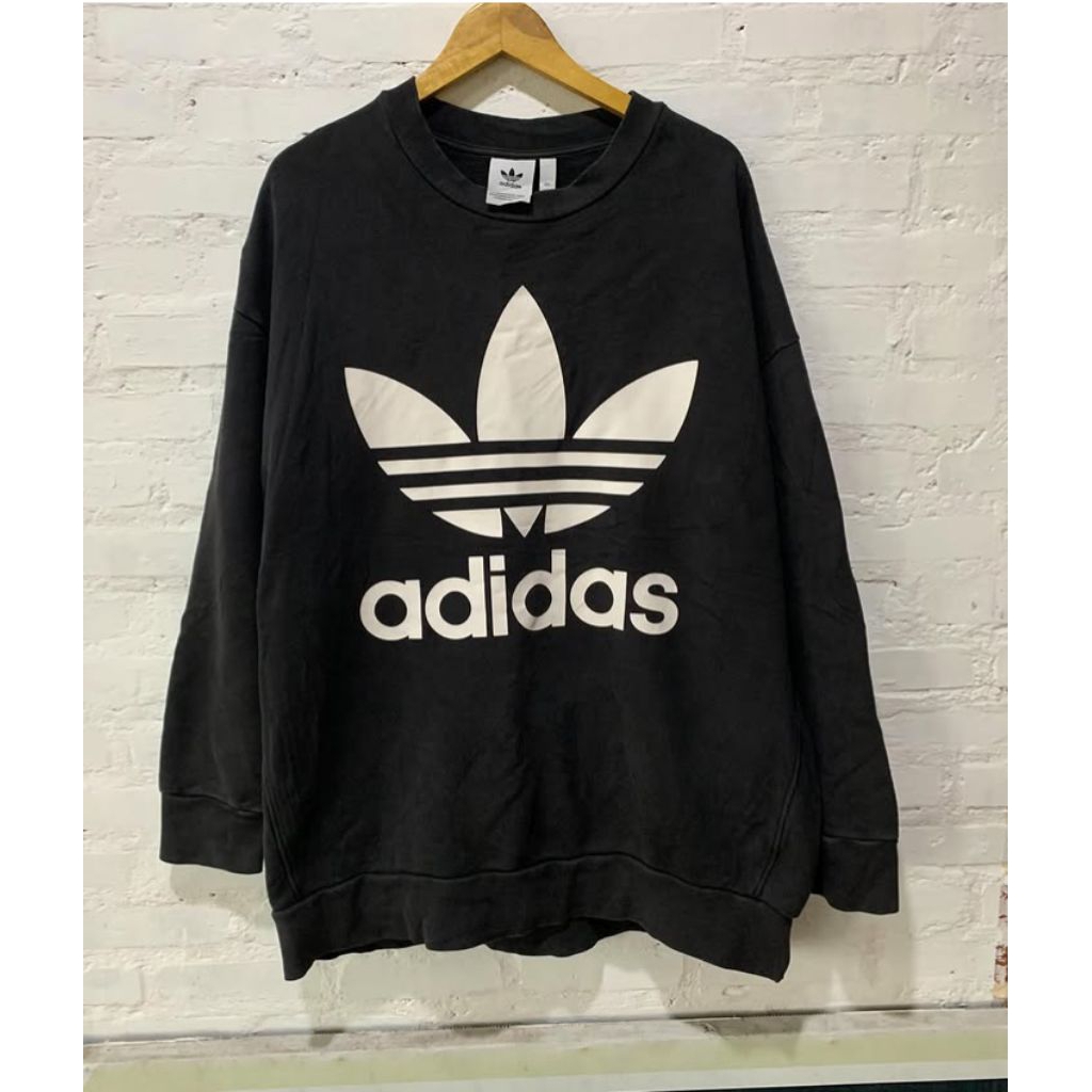 crawneck Adidas trefoil big logo