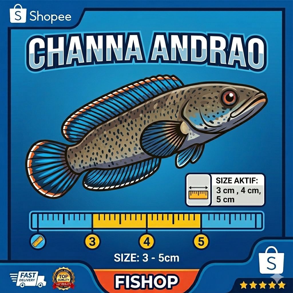 Andrao Channa Gondrong Premium, Vitamin Cair untuk Kesehatan Ikan