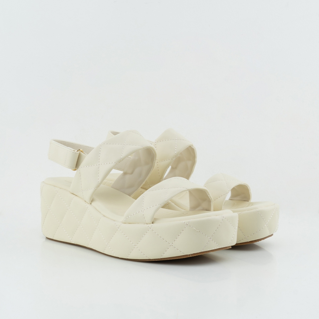 URBAN&CO Sanela Essentials Sandal Wedges Sendal Casual Wanita Kekinian