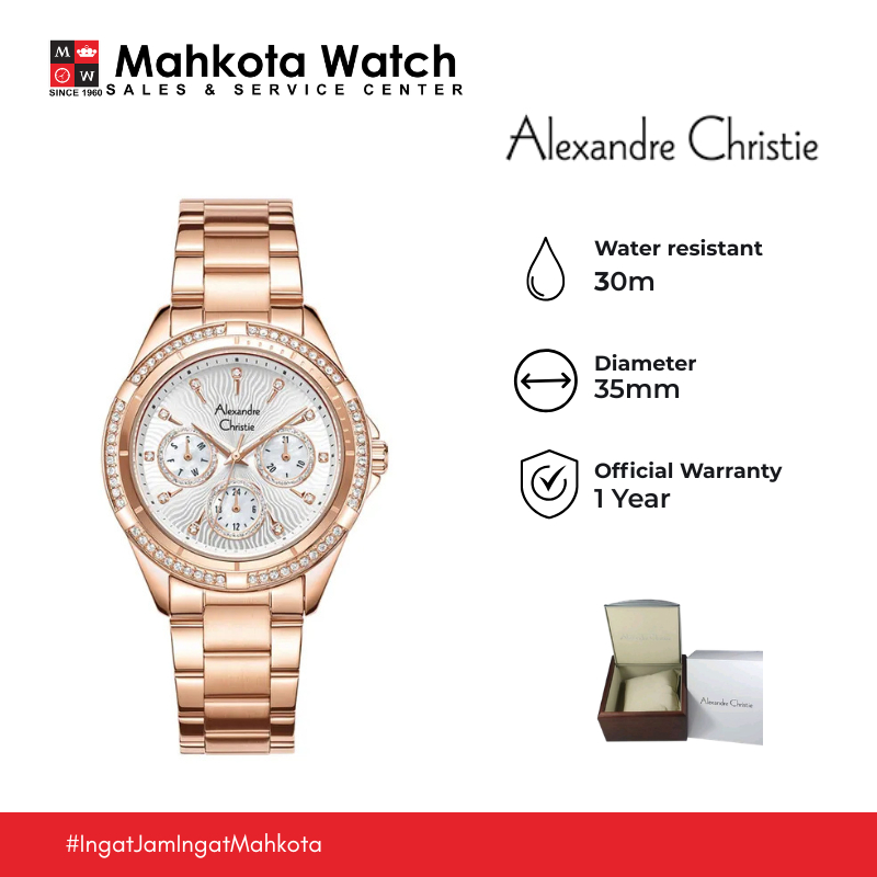 JAM TANGAN WANITA ALEXANDRE CHRISTIE AC 2644 AC2644 2644 BF ORIGINAL