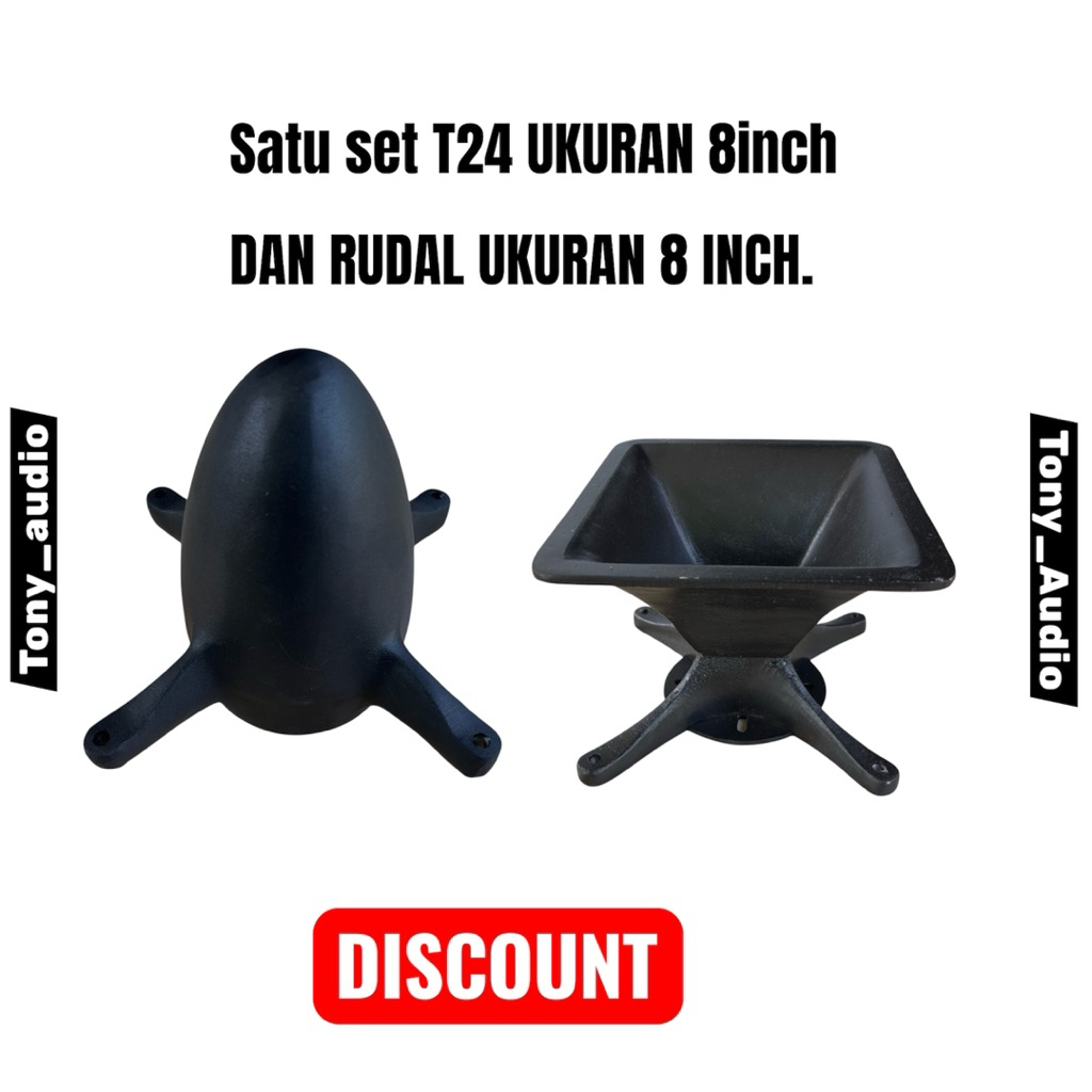 HORN T24 SET RUDAL UKURAN 8 INCH HORN T24 SATU SET RUDAL,HORN TWEETER