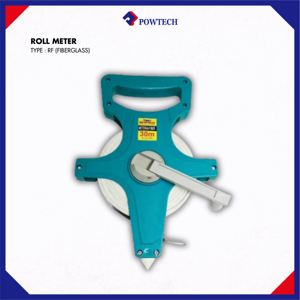 Roll Meter Wipro Alat Pengukur  (Fiberglass) Roll Meter RF-100 100M Technical Tools - RF-50 M