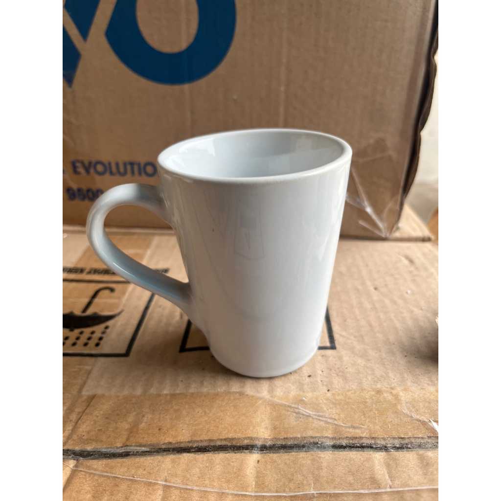 MUG V WARNA CANTIK 230ML / MUG KERAMIK PREMIUM TEBAL / MUG HOTEL / MUG COFFEE SHOP / HARGA SATUAN