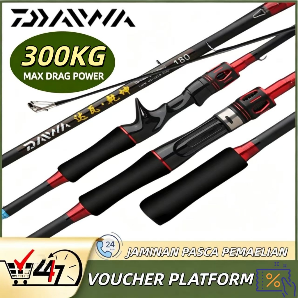 DAIWA joran Carbon Spinning Rod Casting Rod Ultralight Baitcasting Rod Medium Joran Pancing Carbon L